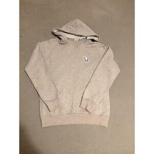 DIOR‎ Heather Gray Mens Hoodie Sweatshirt with Logo Patch Sz XXS